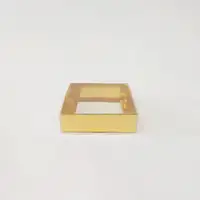 10x10x3 Altın Altı Kartonlu Asetat Kutu - Görsel 1