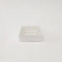 10x10x3 Beyaz Altı Kartonlu Asetat Kutu - Görsel 1