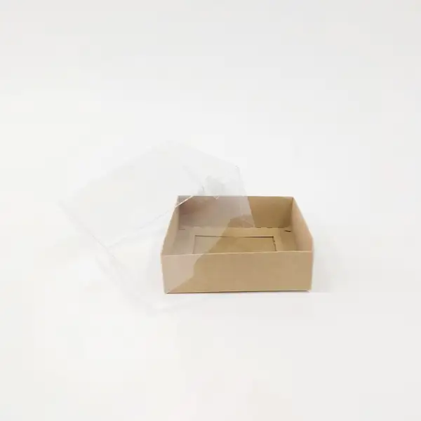 10x10x5 Kraft Altı Kartonlu Asetat Kutu
