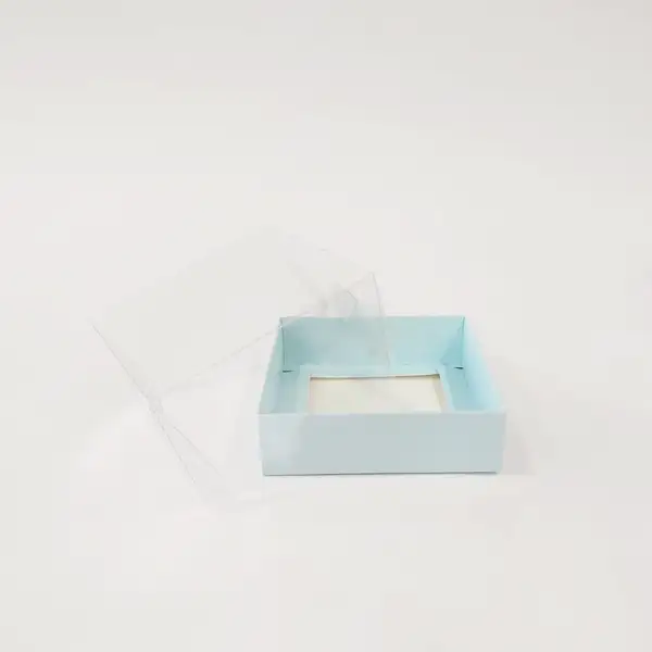 10x10x5 Mavi Altı Kartonlu Asetat Kutu