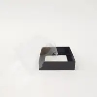 10x10x5 Siyah Altı Kartonlu Asetat Kutu - Görsel 1