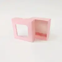 10x10x5 Pencereli  Pembe Kutu - Görsel 1