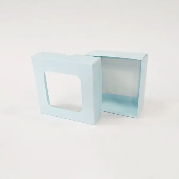 10x10x5 Pencereli Mavi Kutu