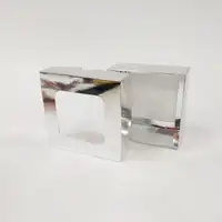 10x10x5 Pencereli Gümüş Kutu - Görsel 1