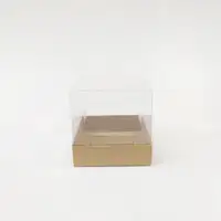 10x10x10 Kraft Altı Kartonlu Asetat Kutu - Görsel 1