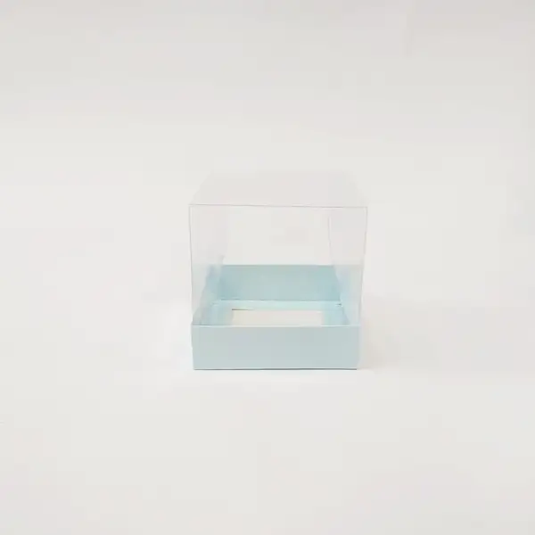 10x10x10 Mavi Altı Kartonlu Asetat Kutu