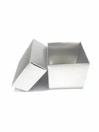 10x10x10 Komple Gümüş Kutu - Görsel 1