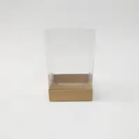 10x10x16 Kraft Altı Kartonlu Asetat Kutu - Görsel 1
