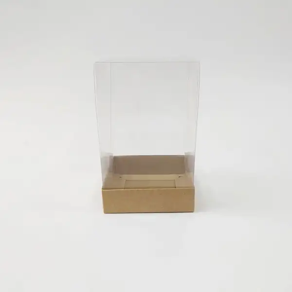10x10x16 Kraft Altı Kartonlu Asetat Kutu