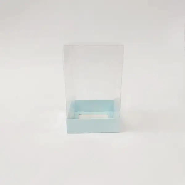 10x10x16 Mavi Altı Kartonlu Asetat Kutu