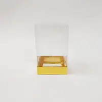 10x10x16 Altın Altı Kartonlu Asetat Kutu - Görsel 1