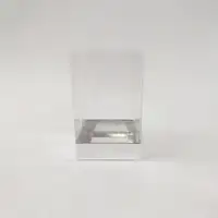 10x10x16 Gümüş Altı Kartonlu Asetat Kutu - Görsel 1