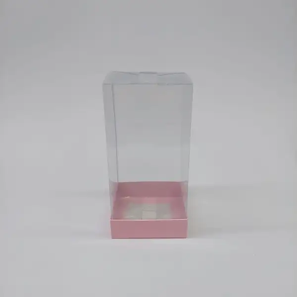 10x10x20 Pembe Altı Kartonlu Asetat Kutu