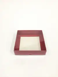 12x12x3  Kırmızı Altı Kartonlu Asetat Kutu - Görsel 2