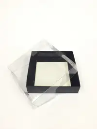 12x12x3  Siyah Altı Kartonlu Asetat Kutu - Görsel 1