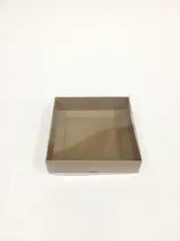 12x12x3 Kraft  Altı Kartonlu Asetat Kutu - Görsel 2