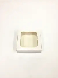 12x12x3 Beyaz Pencereli Kutu - Görsel 1