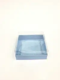 12x12x5 Mavi Altı Kartonlu Asetat Kutu - Görsel 1