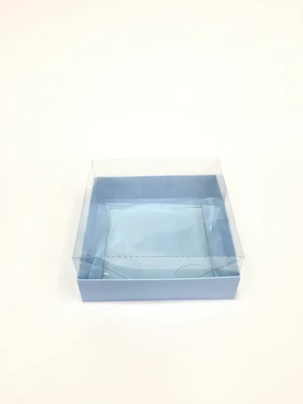 12x12x5 Mavi Altı Kartonlu Asetat Kutu