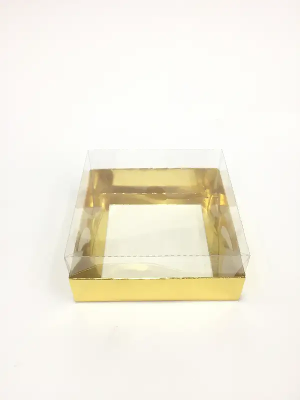 12x12x5 Altın Altı Kartonlu Asetat Kutu