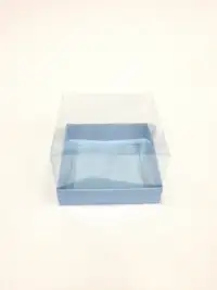 12x12x8 Mavi Altı Kartonlu Asetat Kutu - Görsel 1