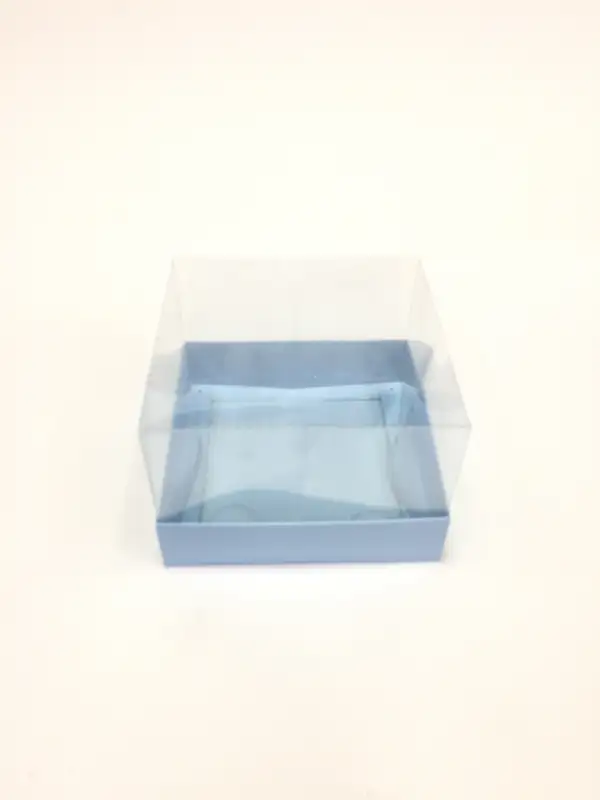 12x12x8 Mavi Altı Kartonlu Asetat Kutu