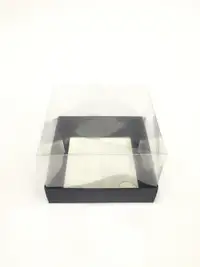 12x12x8 Siyah Altı Kartonlu Asetat Kutu - Görsel 1