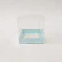 12x12x12 Mavi Altı Kartonlu Asetat Kutu - Görsel 1