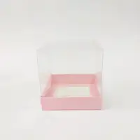 12x12x12 Pembe Altı Kartonlu Asetat Kutu - Görsel 1