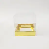 12x12x12 Altın Altı Kartonlu Asetat Kutu - Görsel 1