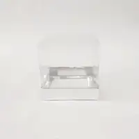 12x12x12 Gümüş Altı Kartonlu Asetat Kutu - Görsel 1