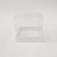 12x12x12 Beyaz Altı Kartonlu Asetat Kutu - Görsel 1