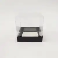 12x12x12 Siyah Altı Kartonlu Asetat Kutu - Görsel 1