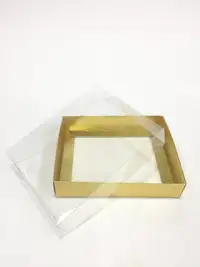 15x12x3 Altın Altı Kartonlu Asetat Kutu - Görsel 1