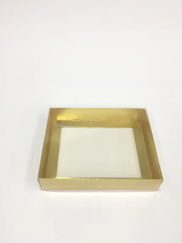 15x12x3 Altın Altı Kartonlu Asetat Kutu