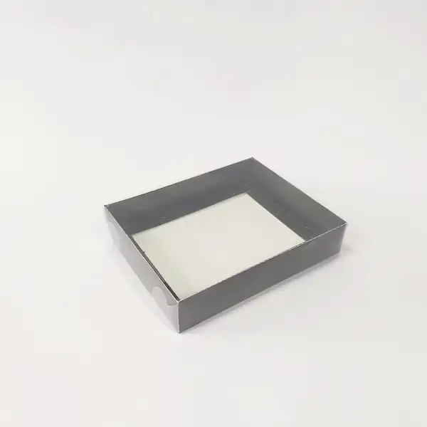 15x12x3 Siyah Altı Kartonlu Asetat Kutu