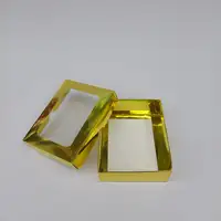 15x12x5 Pencereli Altın Kutu - Görsel 1