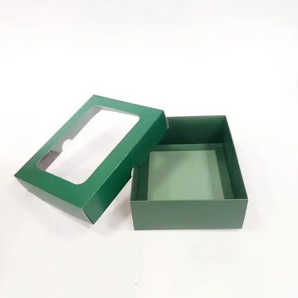 15x12x5 Pencereli Yeşil Kutu