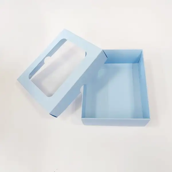 15x12x5 Pencereli Mavi Kutu