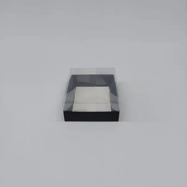 15x12x5 Siyah Altı Kartonlu Asetat Kutu