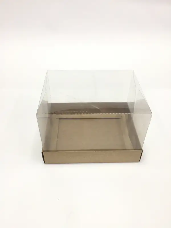 15x12x10 Kraft Altı Kartonlu Asetat Kutu