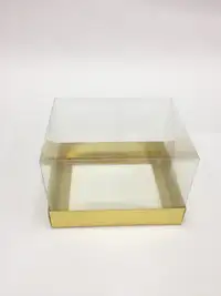 15x12x10 Altın Altı Kartonlu Asetat Kutu - Görsel 1