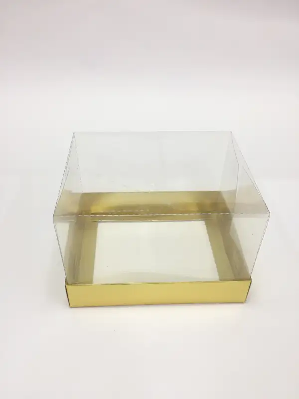 15x12x10 Altın Altı Kartonlu Asetat Kutu