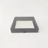 15x15x3 Siyah Altı Kartonlu Asetat Kutu - Görsel 1