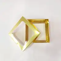 15x15x5 Pencereli Altın Kutu - Görsel 1