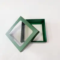 15x15x5 Pencereli Yeşil Kutu - Görsel 1