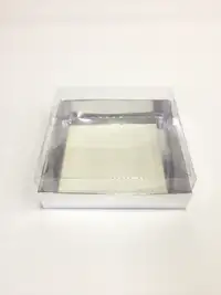 15x15x5 Gümüş Altı Kartonlu Asetat Kutu - Görsel 2