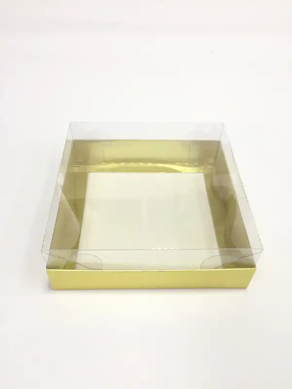 15x15x5 Altın Altı Kartonlu Asetat Kutu