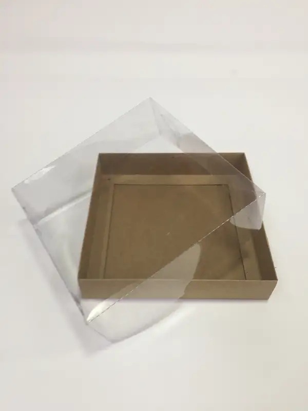 15x15x5 Kraft Altı Kartonlu Asetat Kutu