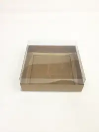 15x15x5 Kraft Altı Kartonlu Asetat Kutu - Görsel 2